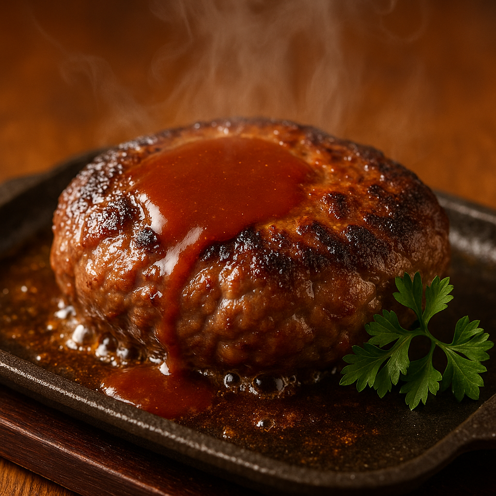 美味しそうなハンバーグのメイン画像